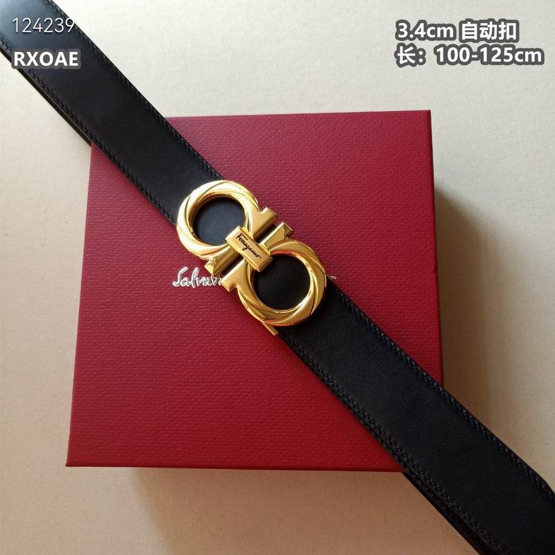 Ferragamo belt 34mmX100-125cm 8L07