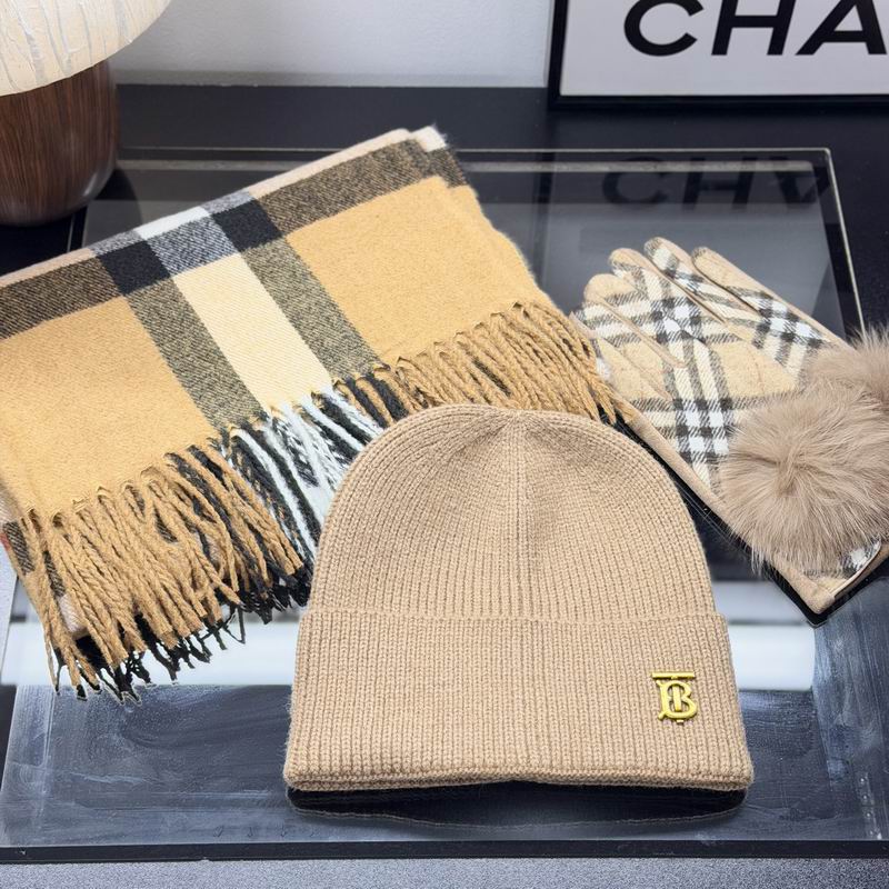 Burberry scarf hat gloves dx02